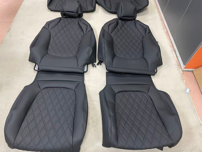 Diamond Design Nappa Leather Fashionable Car Interior Seat Protector