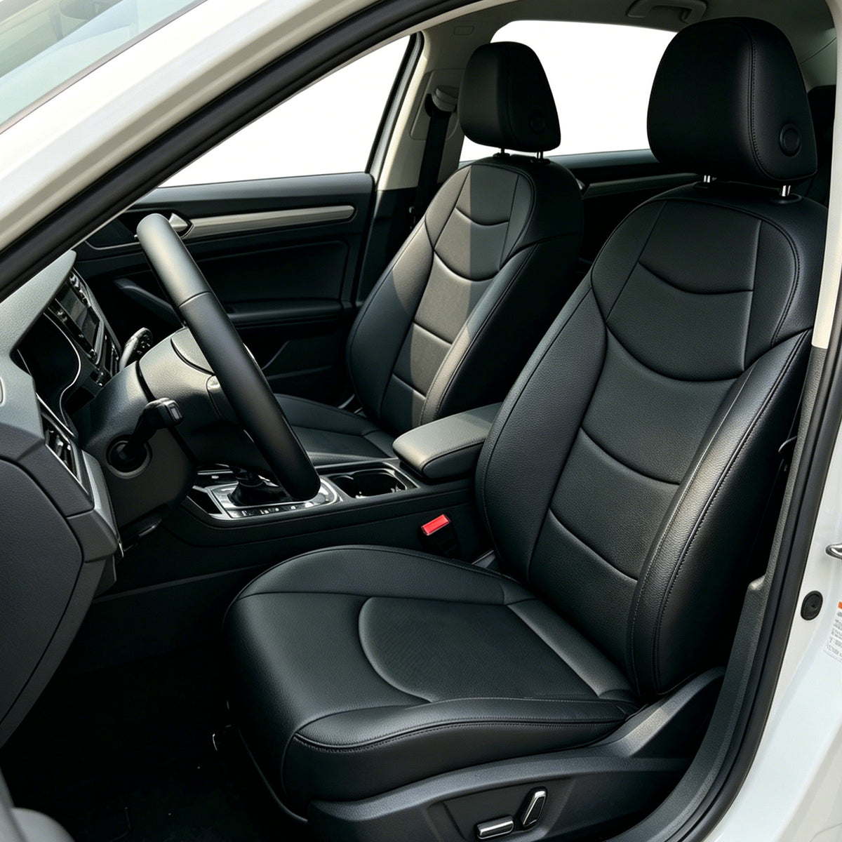 Luxury NAPPA Leather Custom Fit Car Seat Covers Full Set Waterproof