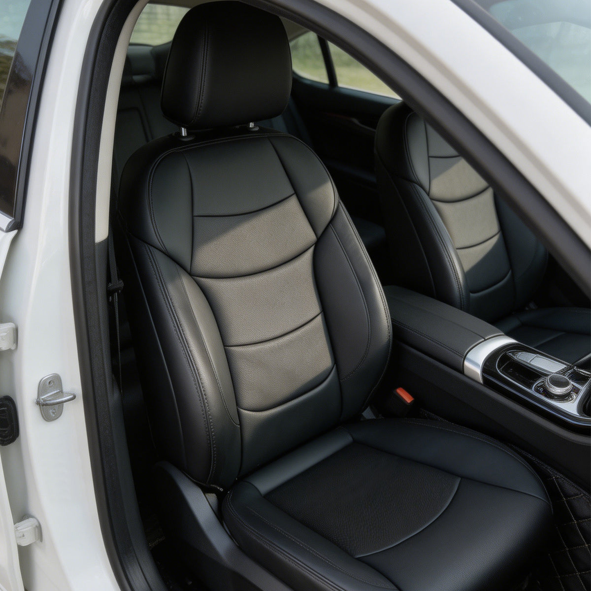 Luxury NAPPA Leather Custom Fit Car Seat Covers Full Set Waterproof