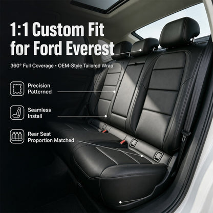 Luxury NAPPA Leather Custom Fit Car Seat Covers Full Set Waterproof