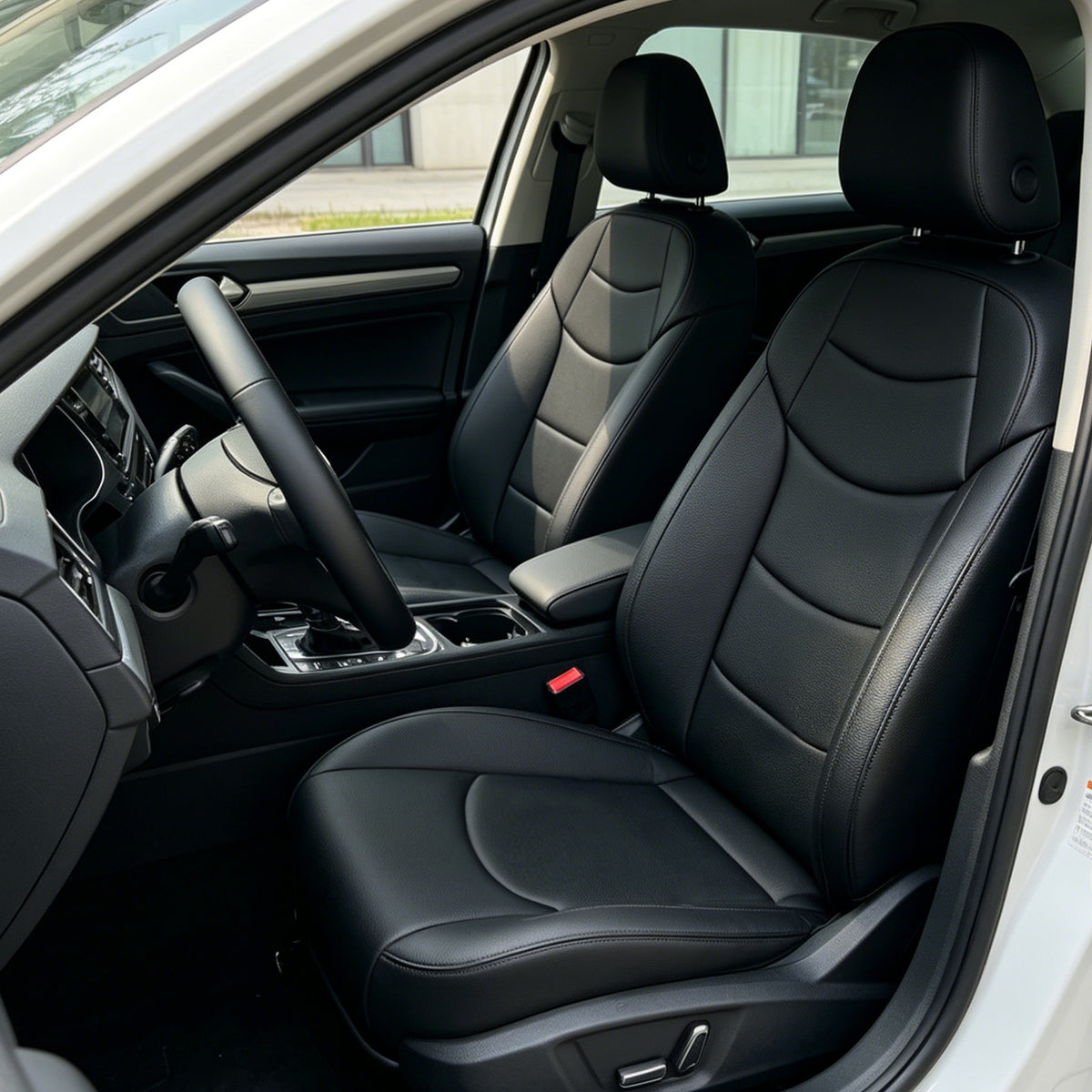 Luxury NAPPA Leather Custom Fit Car Seat Covers Full Set Waterproof