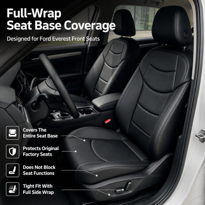 Luxury NAPPA Leather Custom Fit Car Seat Covers Full Set Waterproof