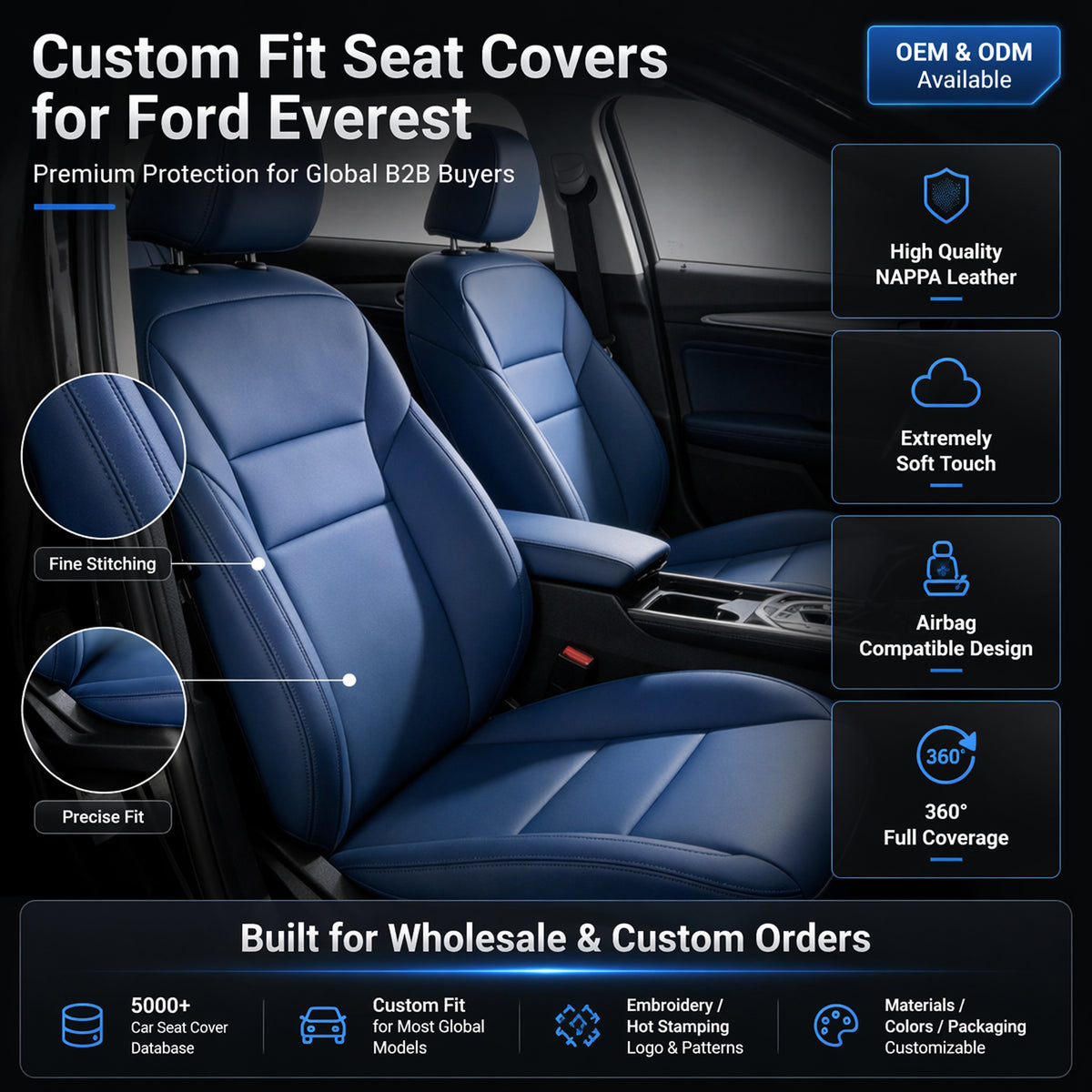 Car Seat Covers Full Set for Nissan Altima 2013-2018, Waterproof