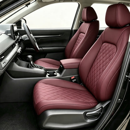Diamond Design Nappa Leather Luxury Car Interior Seat Protective