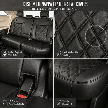 Diamond Design Nappa Leather Fashionable Car Interior Seat Protector