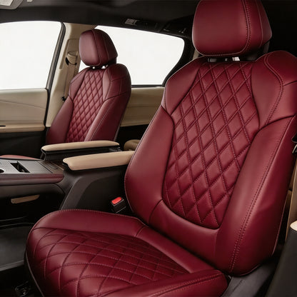 Diamond Design Nappa Leather Fashionable Car Interior Seat Protector