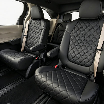 Diamond Design Nappa Leather Fashionable Car Interior Seat Protector