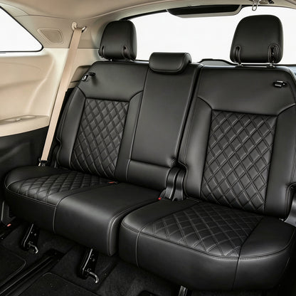 Diamond Design Nappa Leather Fashionable Car Interior Seat Protector