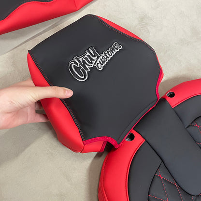 Custom diamond pattern Nappa car seat covers for young car