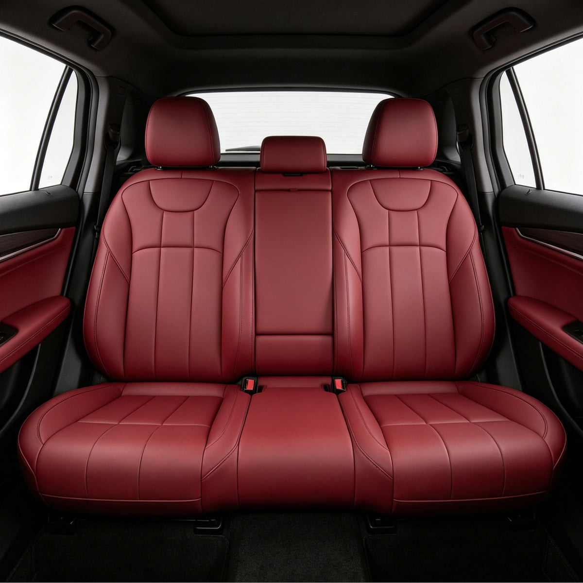 Wear Resistant Waterproof Premium Nappa Leather Full Set Vehicle Seat Protector For BMW 328