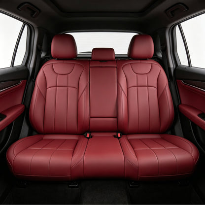 Wear Resistant Waterproof Premium Nappa Leather Full Set Vehicle Seat Protector For BMW 328
