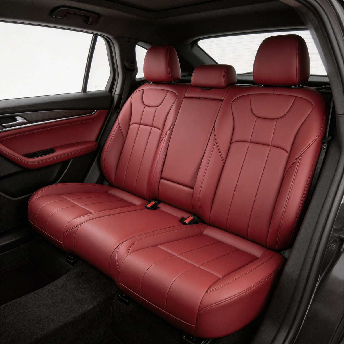 Wear Resistant Waterproof Premium Nappa Leather Full Set Vehicle Seat Protector For BMW 328