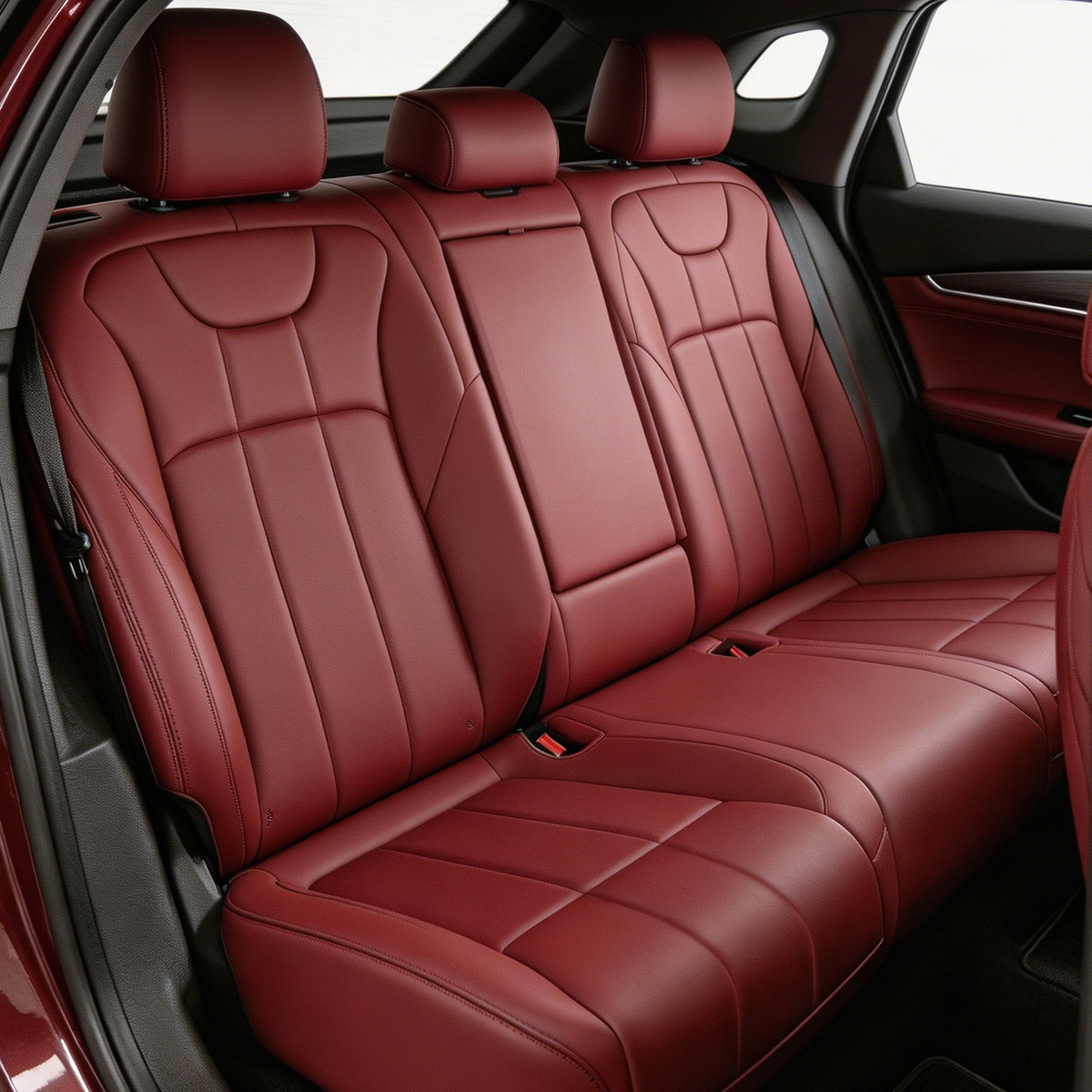 Wear Resistant Waterproof Premium Nappa Leather Full Set Vehicle Seat Protector For BMW 328