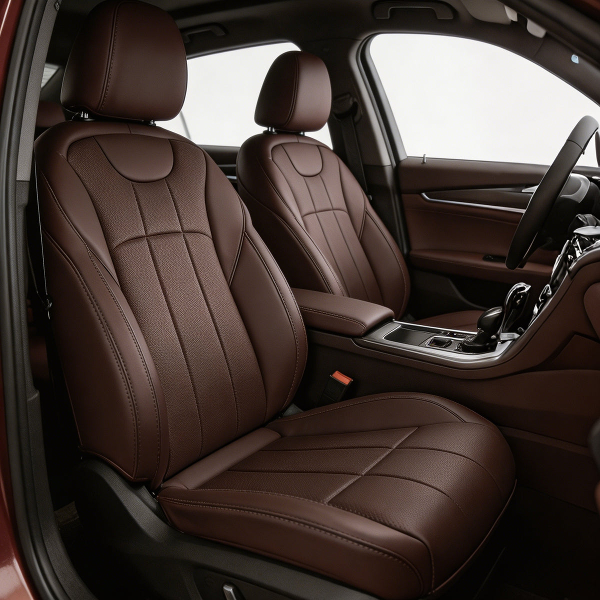 Wear Resistant Waterproof Premium Nappa Leather Full Set Vehicle Seat Protector For BMW 328