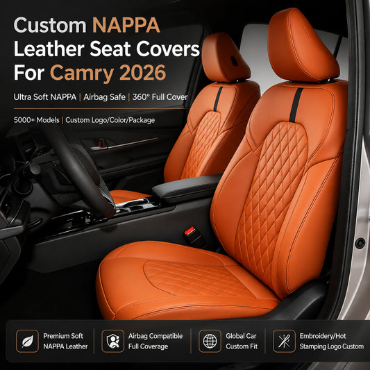 Car Seat Covers Full Set for Toyota Camry 2012-2017, Waterproof