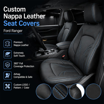 2019-2026 Ford Ranger Seat Covers Custom Fit, Waterproof