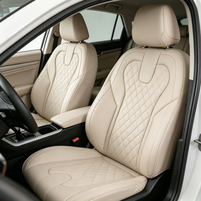 Custom diamond pattern Nappa car seat covers for young car
