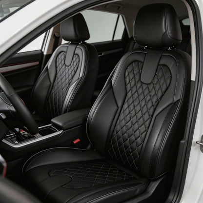 Custom diamond pattern Nappa car seat covers for young car
