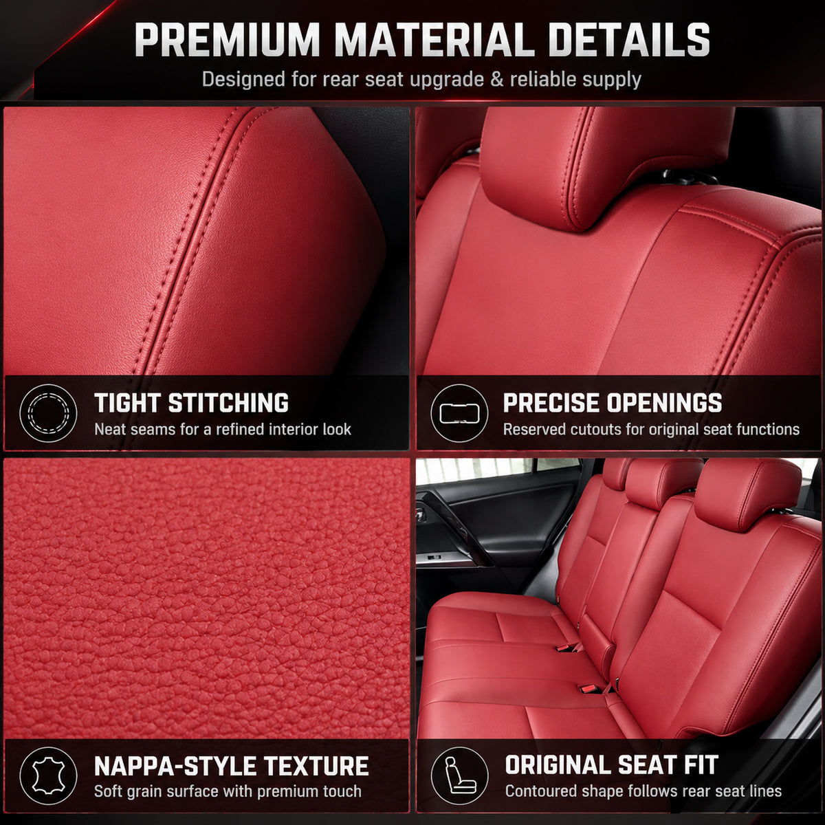 Wholesale Luxury Car Seat Covers Waterproof Nappa Leather Full Set